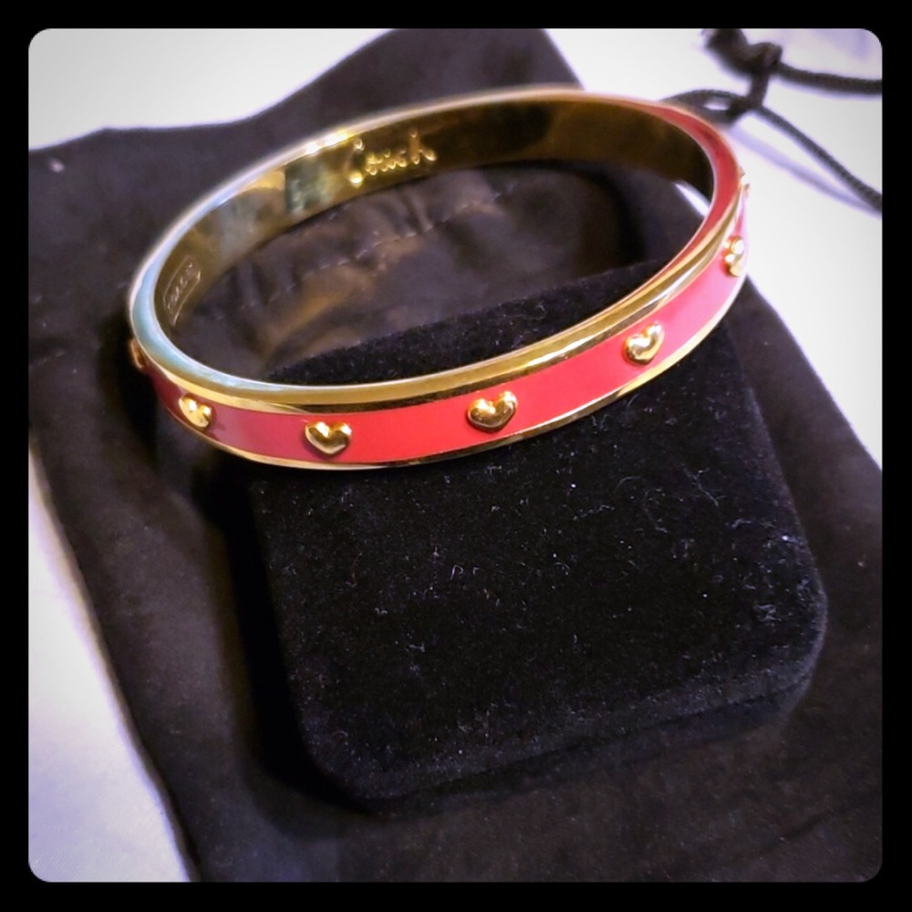 Red and gold coach bracelet